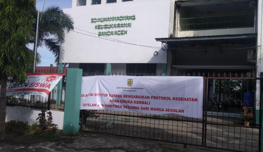 Bandel Tak Terapkan Prokes, Tiga SD Ditutup di Kota Banda Aceh